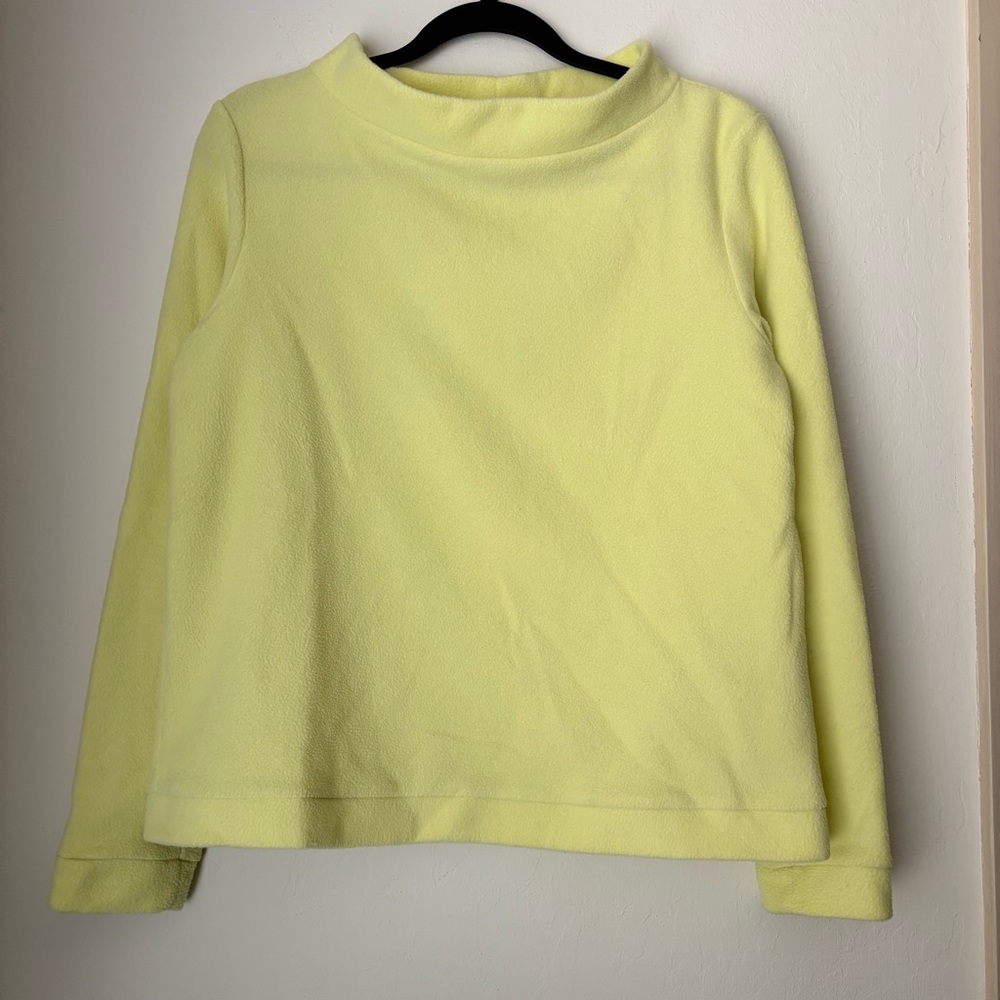 Dudley Stephens Brighton Boatneck Vello Fleece Size Medium Yellow Cozy Warm